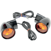 DRAG SPECIALTIES Bullet Turn Signal Lights FLT Black