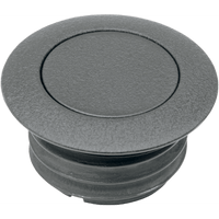 DRAG SPECIALTIES Gas Cap Vented Pop-Up Black Wrinkle