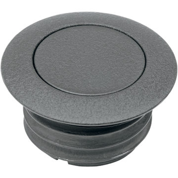 DRAG SPECIALTIES Gas Cap Vented Pop-Up Black Wrinkle