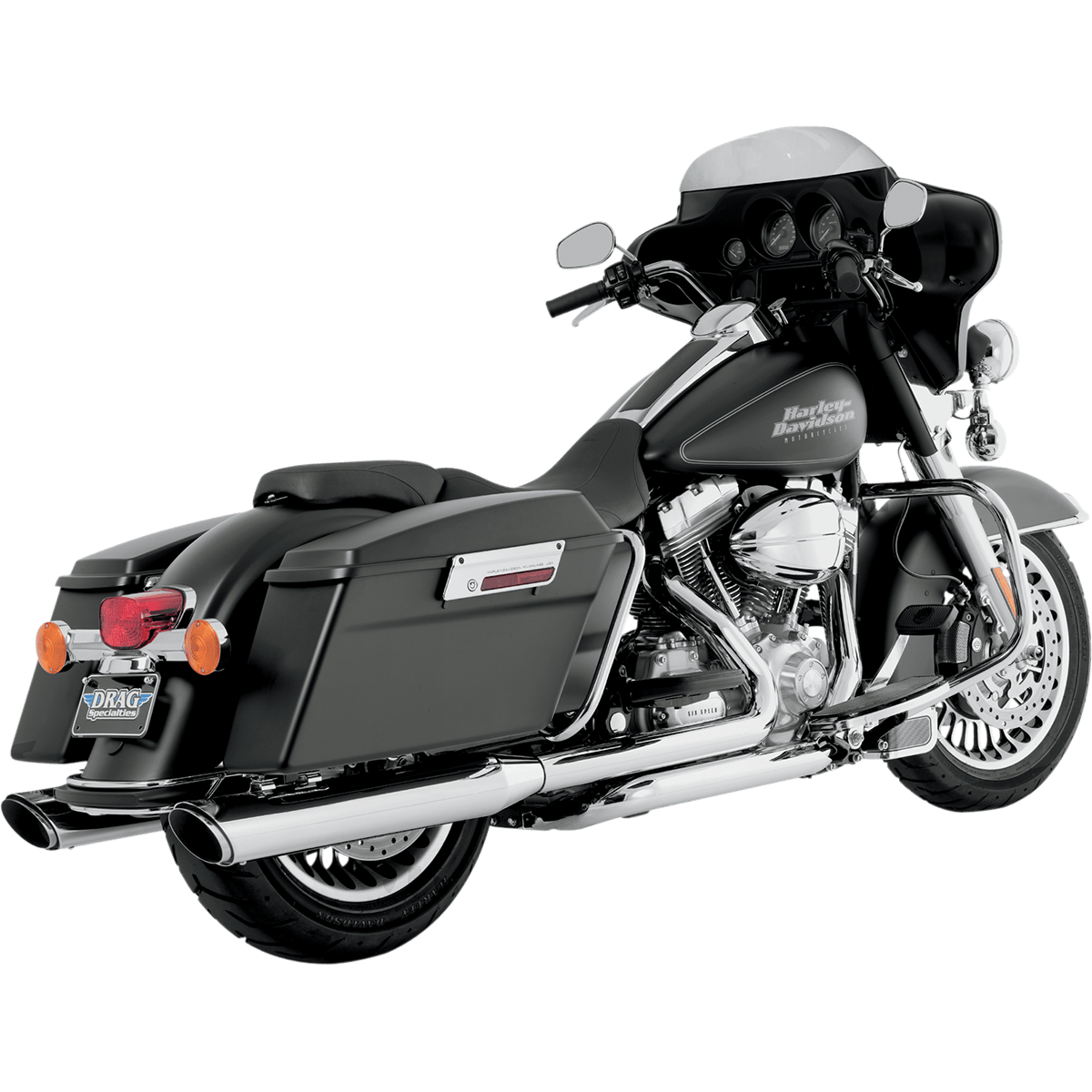 VANCE & HINES Twin Slash Muffler Chrome 16763