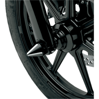 LA CHOPPERS Axle Caps Black Cut Spike LA781300B