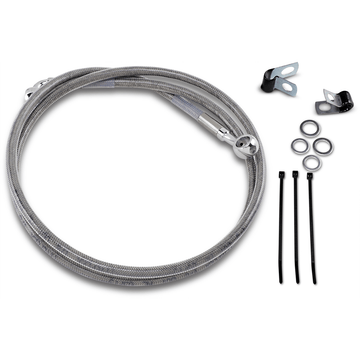 DRAG SPECIALTIES Brake Line Front +8" Stainless Steel