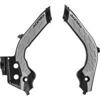 ACERBIS X-Grip Frame Guards Black/Gray Gas Gas | Husqvarna