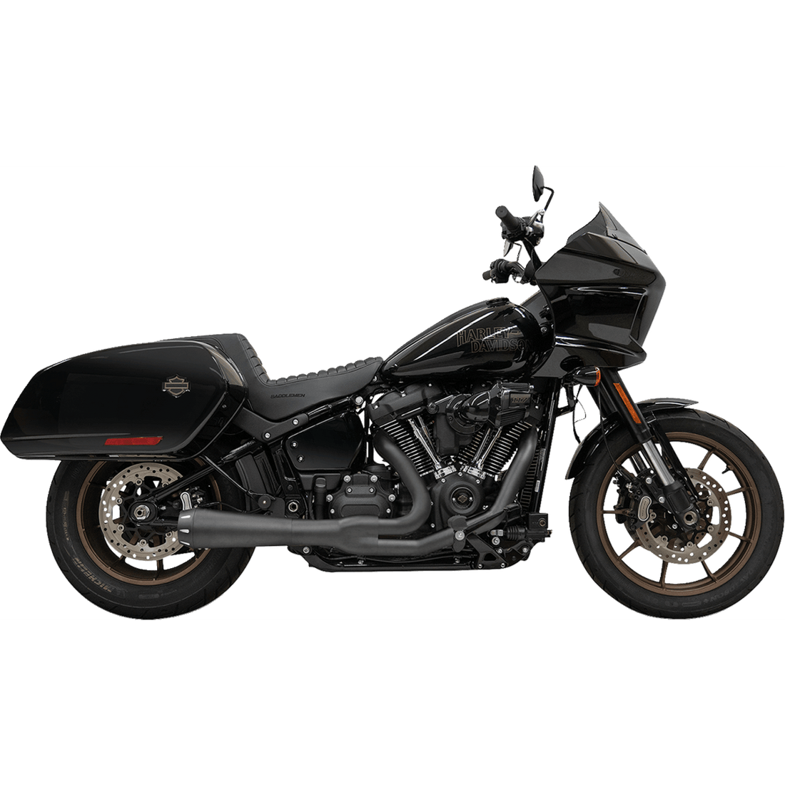 BASSANI XHAUST 2-into-1 Road Rage III Exhaust System 49-State Black 1S81RBE