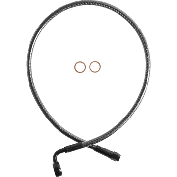 MAGNUM SHIELDING Brake Line Front 12 mm 90° 26" KARBONFIBR AS778026