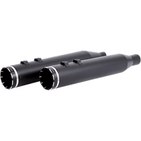 KHROME WERKS 4.5" Mufflers for Touring Black with Tracer 202835