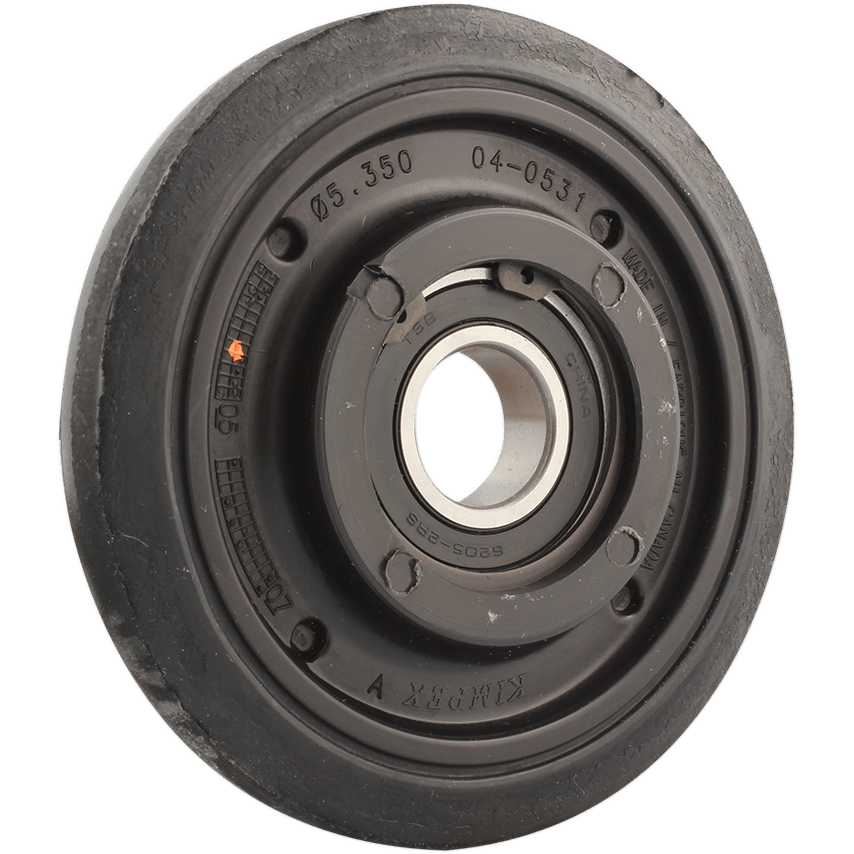 KIMPEX Idler Wheel with Bearing 6205-2RS Without Insert Black Group 8 5.35" OD x 1" ID