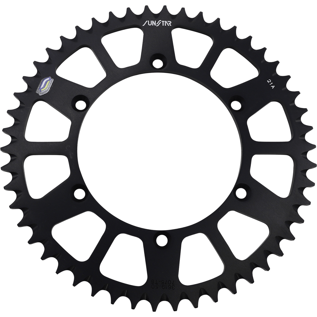 SUNSTAR SPROCKETS Rear Sprocket 50 Tooth Kawasaki/Suzuki Works/Black 5361950BK