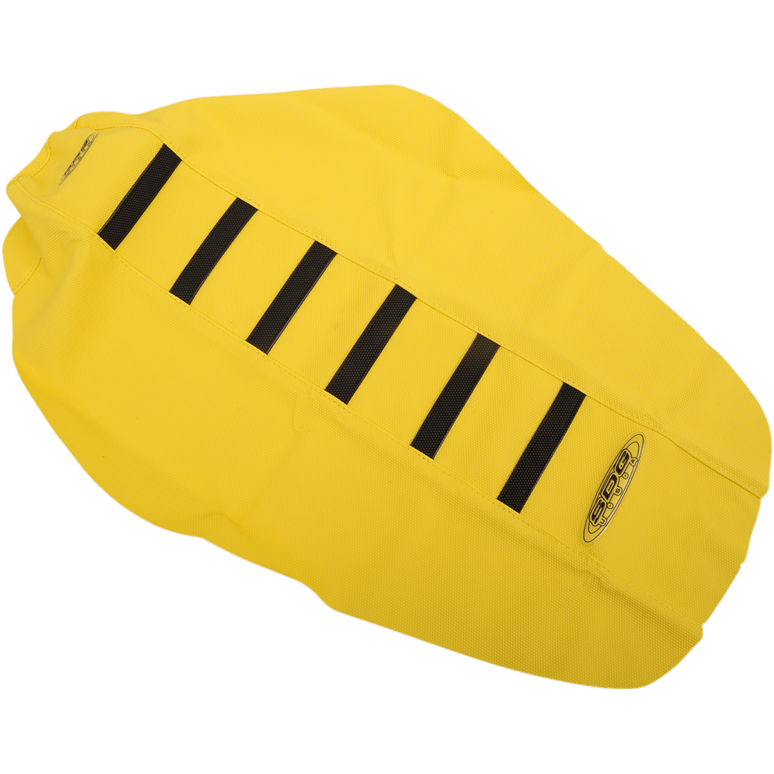 SDG 6-Ribbed Seat Cover Black Ribs/Yellow Top/Yellow Sides