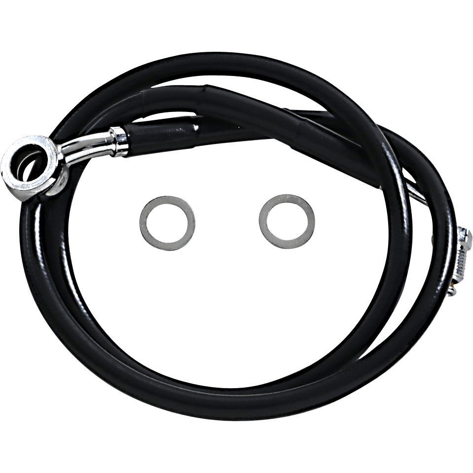 DRAG SPECIALTIES Brake Line +10" Black '18-'22 Softail