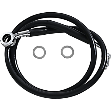 DRAG SPECIALTIES Brake Line +10" Black '18-'22 Softail