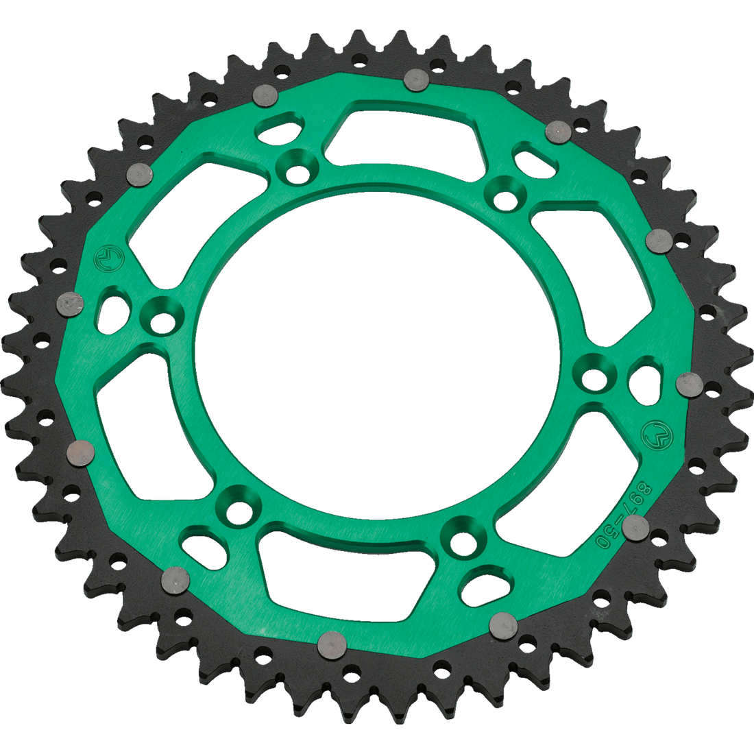 MOOSE RACING Dual Sprocket Green 50 Tooth