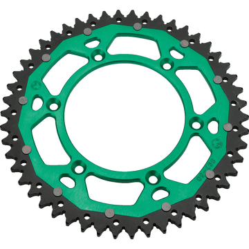 MOOSE RACING Dual Sprocket Green 50 Tooth