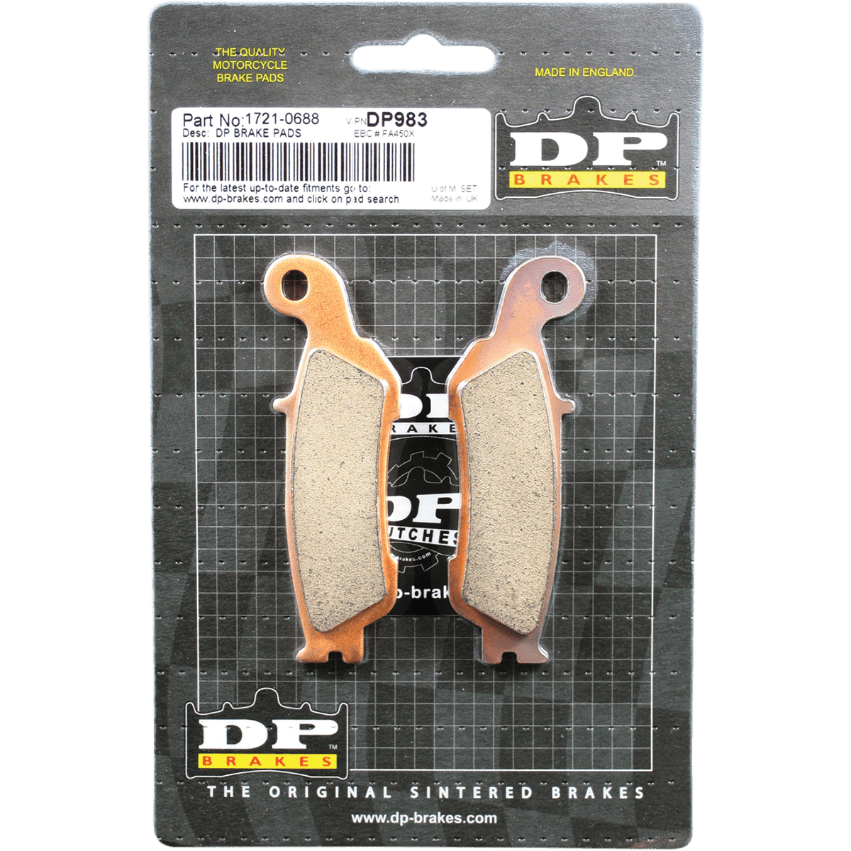 DP BRAKES Standard Brake Pads Yamaha YZ