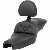 SADDLEMEN Roadsofa™ Seat with Backrest Black XL '04-'22 80703187BR