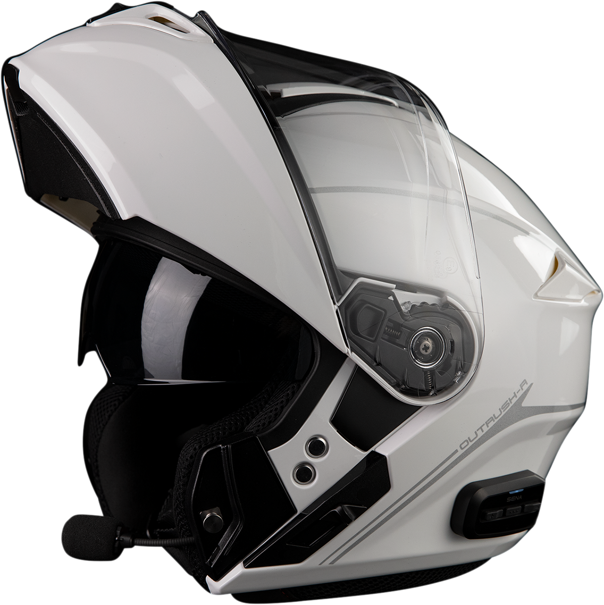 SENA Outrush R Helmet White Large OUTRUSHRGW00L3