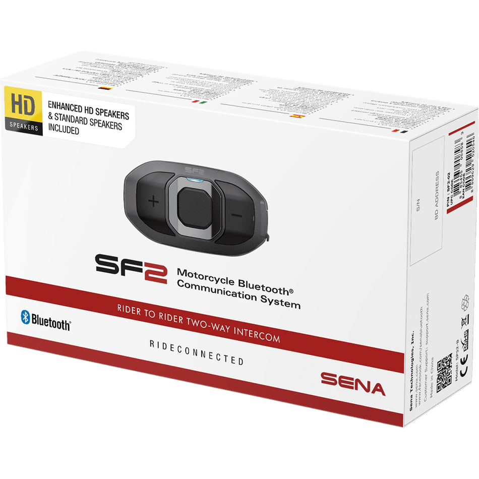 SENA SF2 Bluetooth Headset 2-Way Dual Speakers SF203