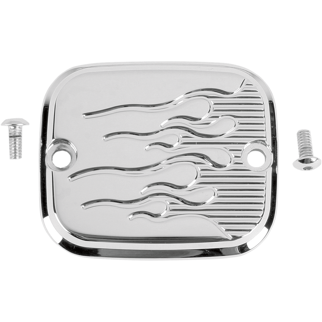 JOKER MACHINE Master Cylinder Cover Brake Front Flame Chrome