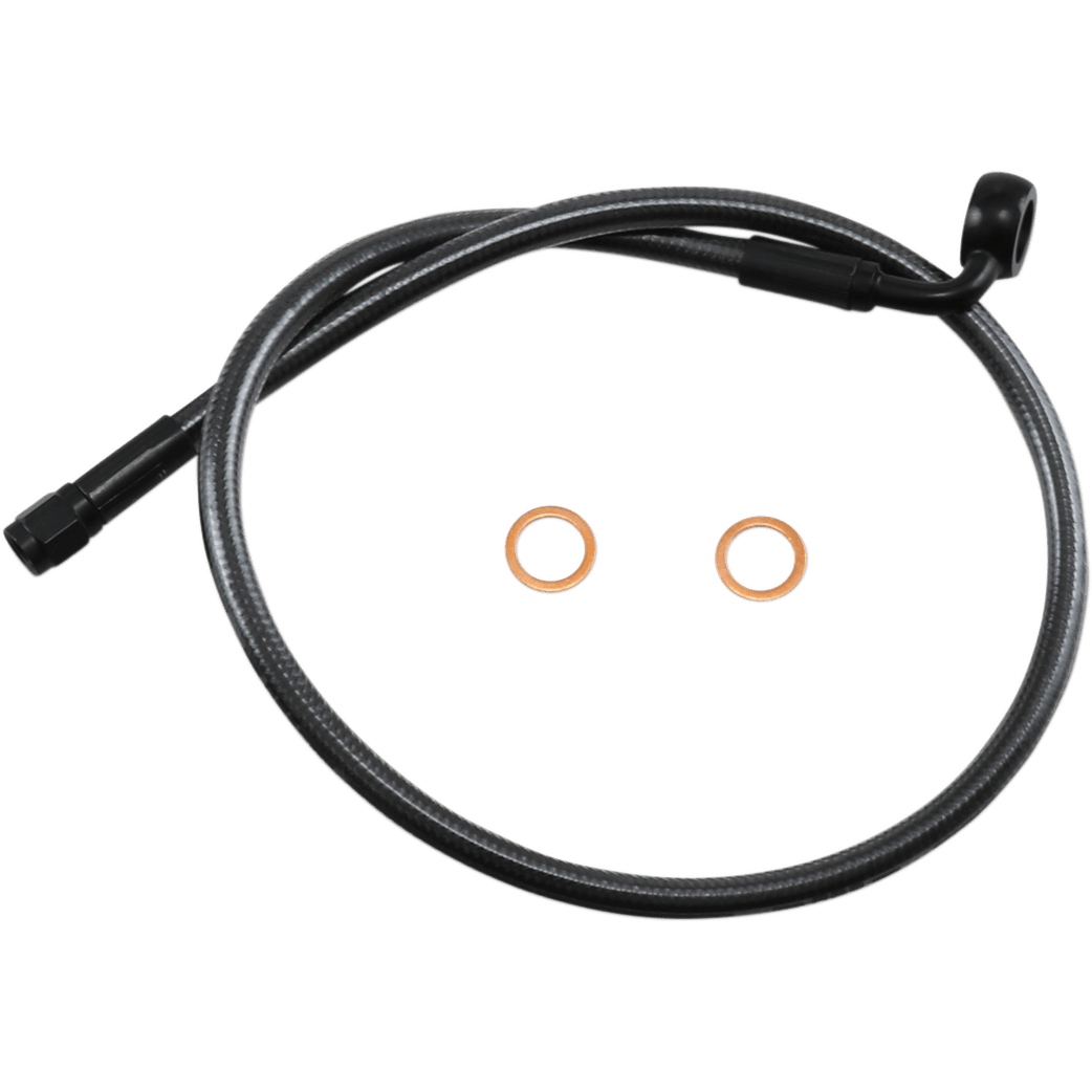 MAGNUM SHIELDING Brake Line 12mm-90° 26" Black Pearl AS478026