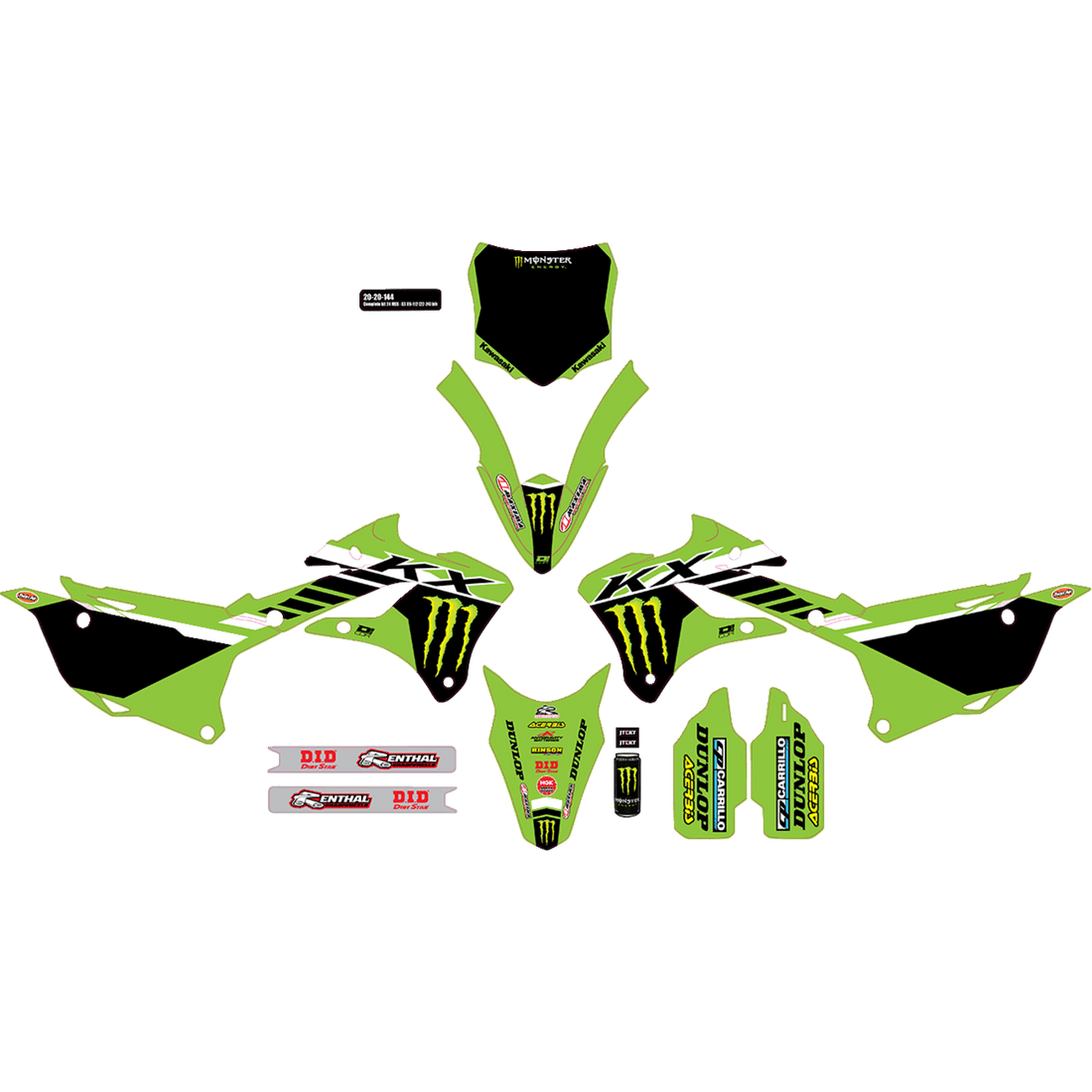 D'COR VISUALS Graphic Kit '24 Monster Energy 2020144