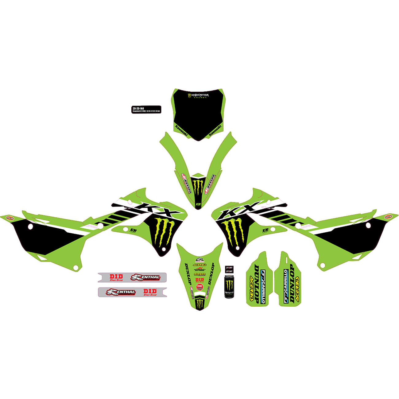 D'COR VISUALS Graphic Kit '24 Monster Energy 2020144