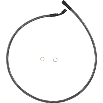 MAGNUM SHIELDING Brake Line Front 10 mm 35° 36" KARBONFIBR AS77136