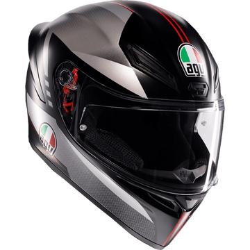 AGV K1 S Helmet Lap Matte Black/Gray/Red 2XL 2118394003034XXL