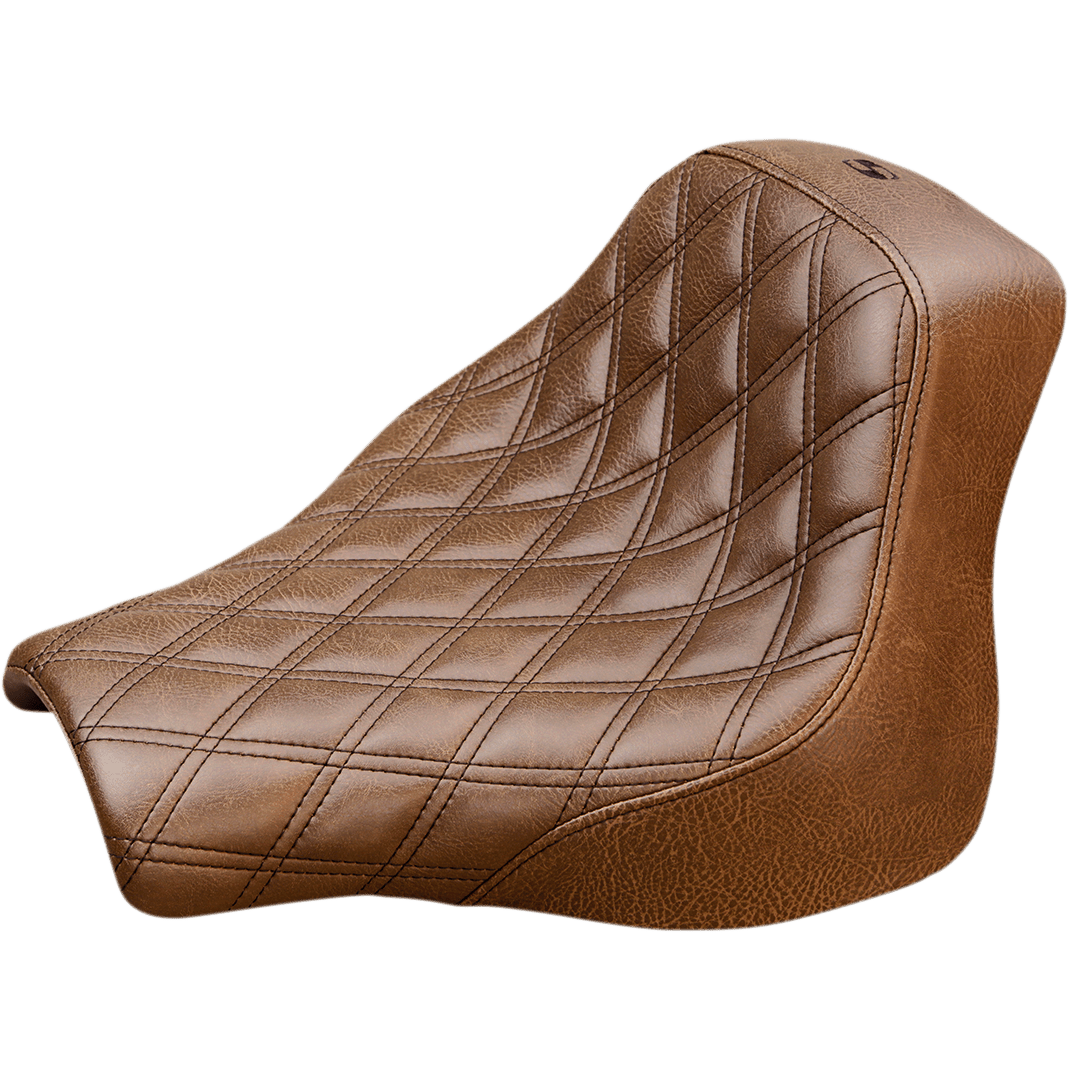 SADDLEMEN Renegade Solo Seat Lattice Stitched Brown FXFB '18-'19 81828002BLS