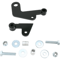 BARON Rear Shock Drop Bracket Lowering Kit Black Lowers 1.50" '07-'09 VT750C2 BA750066