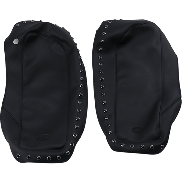 MUSTANG Saddlebag Lid Covers Black Stud '14-'19 FL 77624