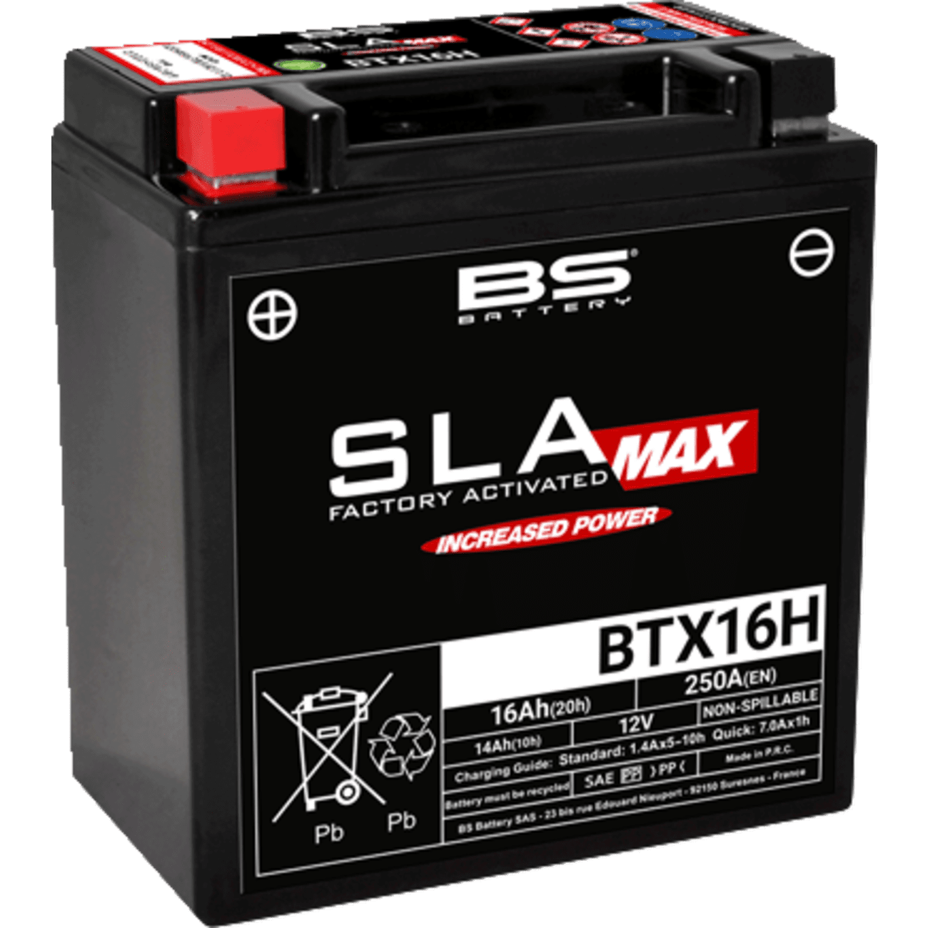 BS BATTERY Battery BTX16H YTX 300896