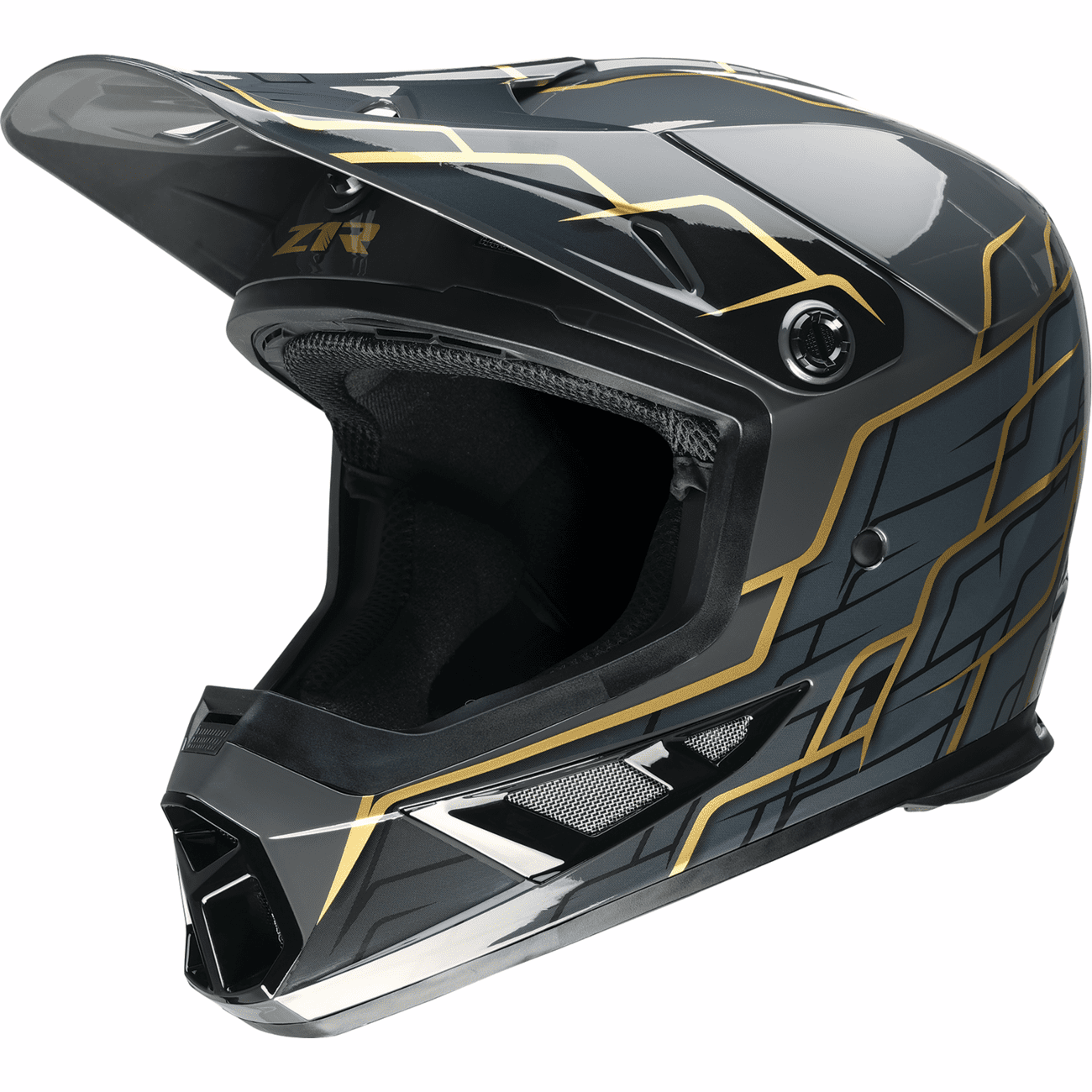 Z1R Rise 2.0 Helmet Hyacinth Black/Gold Medium