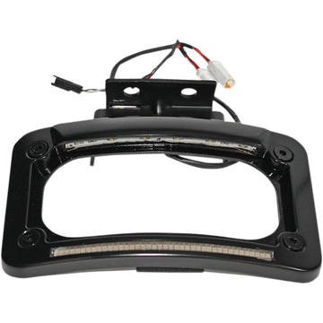 CUSTOM DYNAMICS Dual-LED License Place Frame Indian Black CDLPINDB