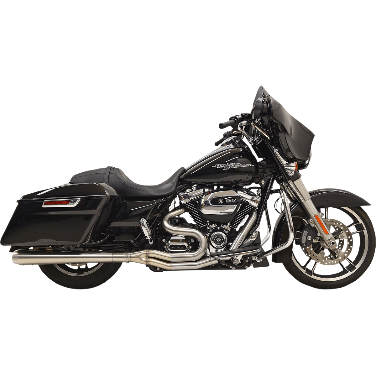 BASSANI XHAUST 2:1 Exhaust Stainless Steel Megaphone 1F21SS