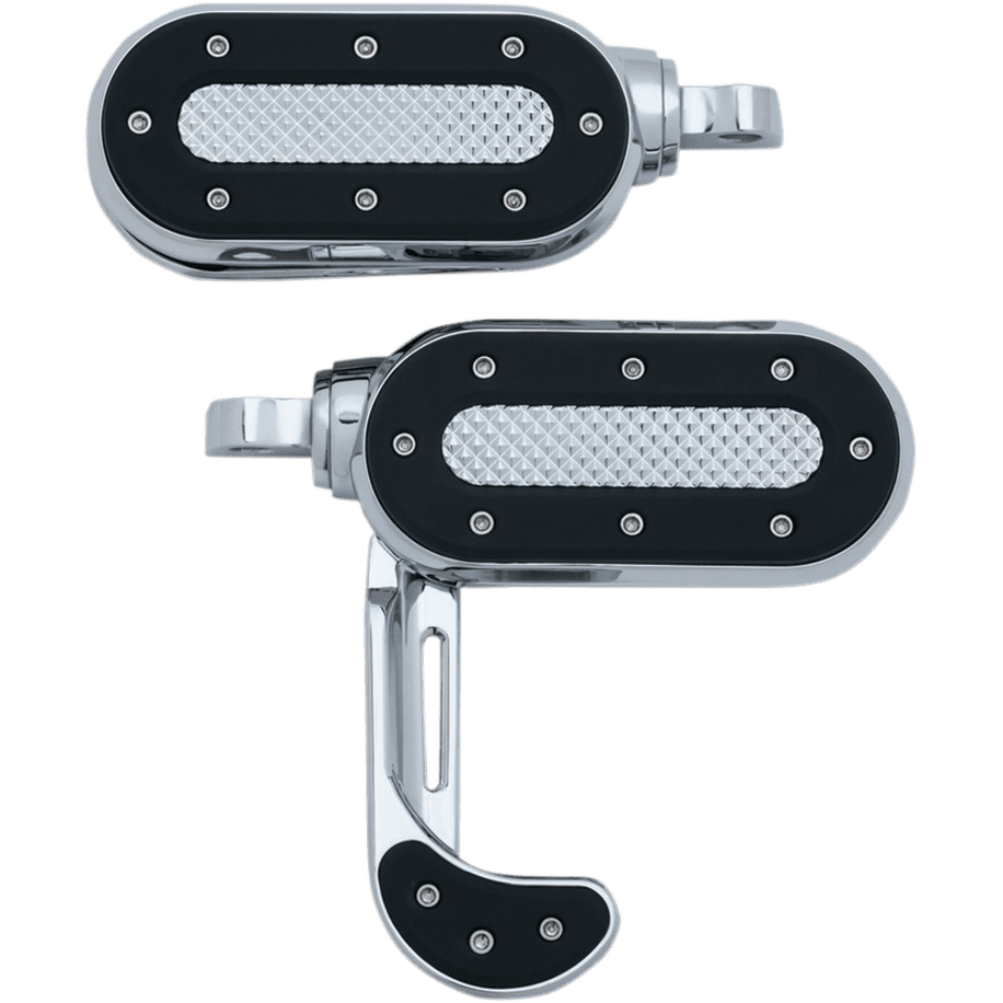 KURYAKYN Heavy Switchblade Footpegs Chrome With Adapter