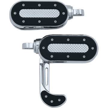 KURYAKYN Heavy Switchblade Footpegs Chrome With Adapter