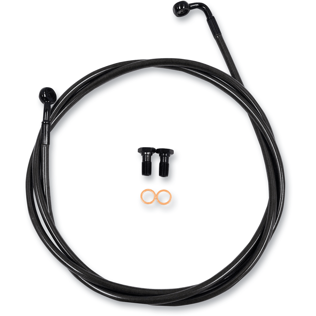 LA CHOPPERS Brake Lines 12" 14" Ape Hanger Handlebars Midnight LA8100B13M