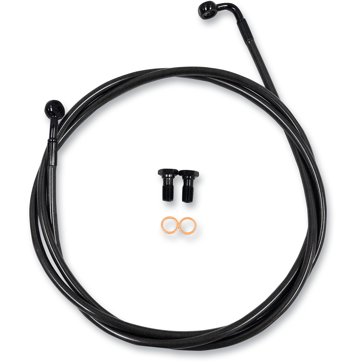 LA CHOPPERS Brake Lines 12" 14" Ape Hanger Handlebars Midnight LA8153B13M