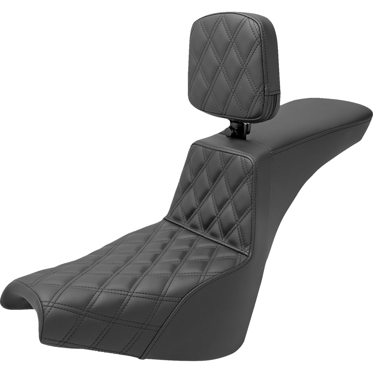 SADDLEMEN Tour Step-Up Seat Rider Backrest Front Lattice Stitch FXBB/FXST '18-'23 81830192BR