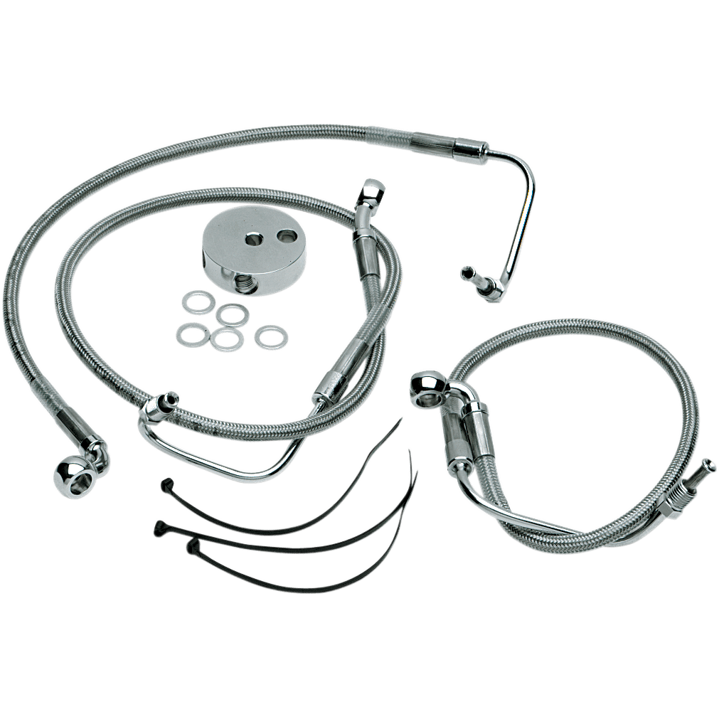 DRAG SPECIALTIES Brake Line Front Lower/Upper Stainless Steel