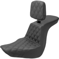 SADDLEMEN Tour Step-Up Seat Rider Backrest Front Lattice Stitch FLSB/FXLR '18-'23 81829192BR