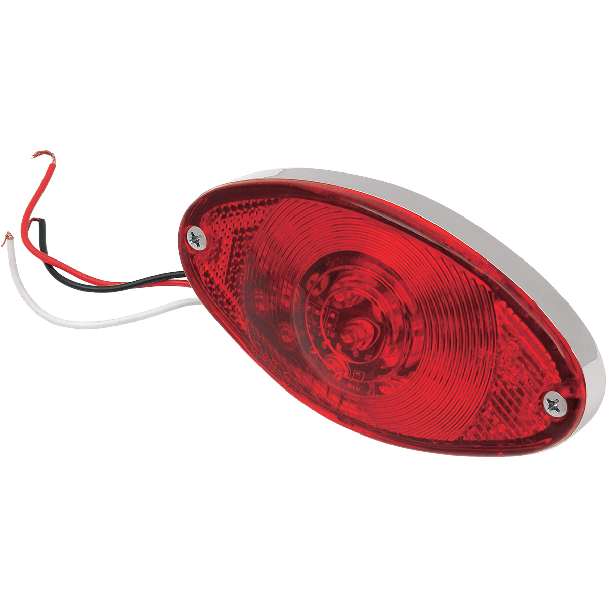 DRAG SPECIALTIES Taillight Cat Eye Ultra Thin Red Lens