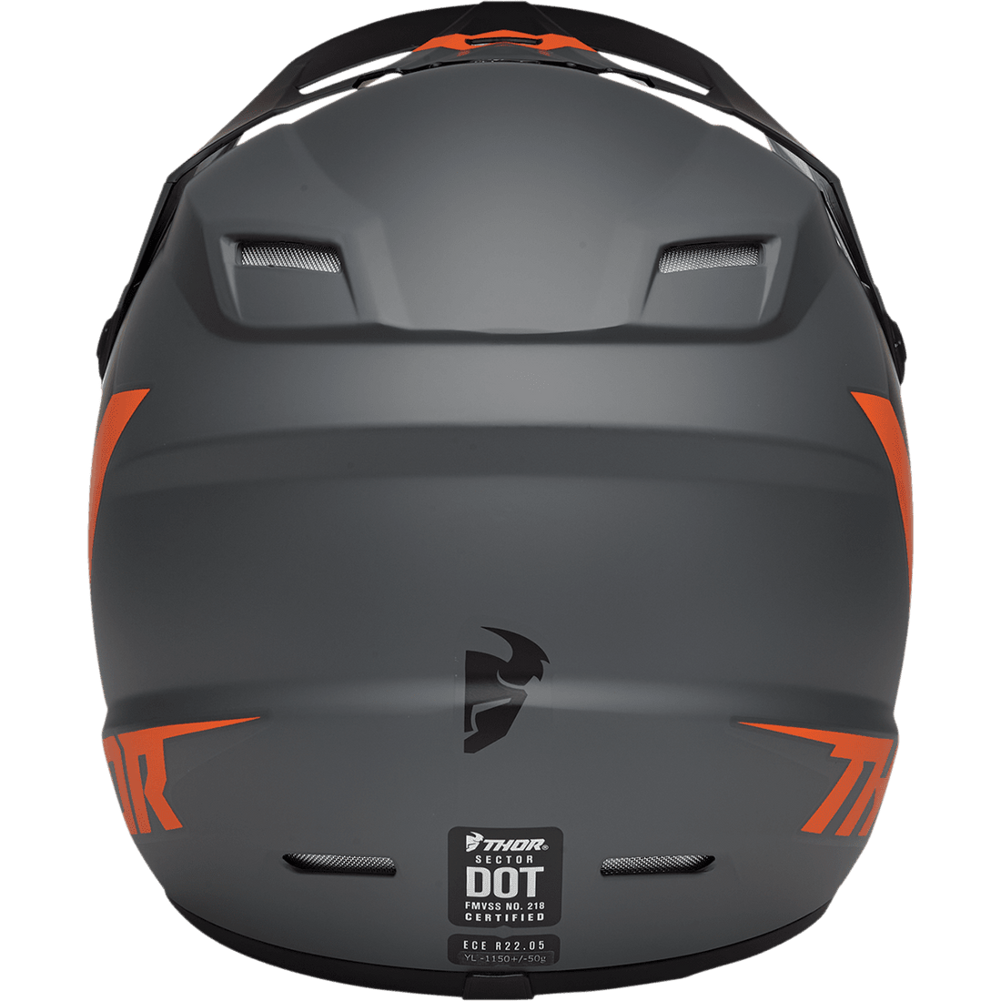 THOR Youth Sector Helmet Chev Charcoal/Orange Small