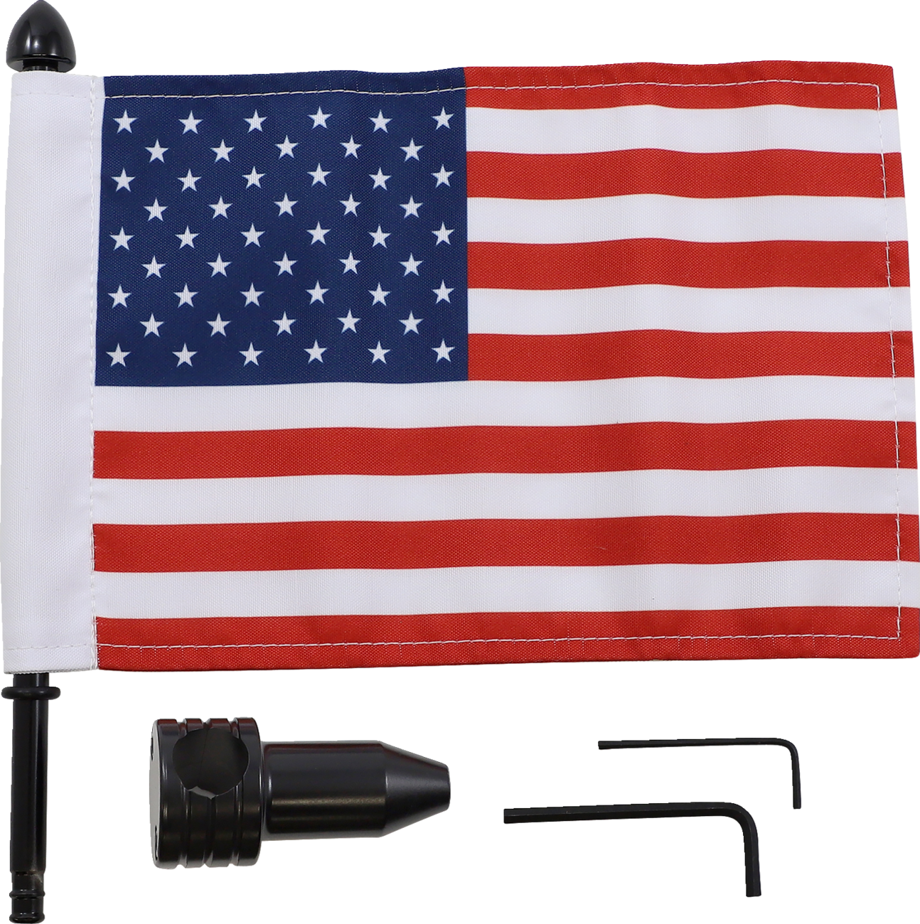 PRO PAD Saddlebag Fixed Upright Flag Mount 3/4" Bar 6" X 9" Flag BRFMFXD1