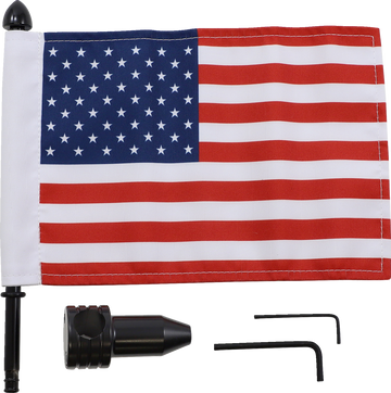 PRO PAD Saddlebag Fixed Upright Flag Mount 3/4" Bar 6" X 9" Flag BRFMFXD1