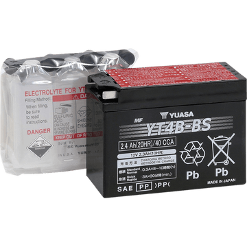 YUASA AGM Battery YT4B-BS .12 L