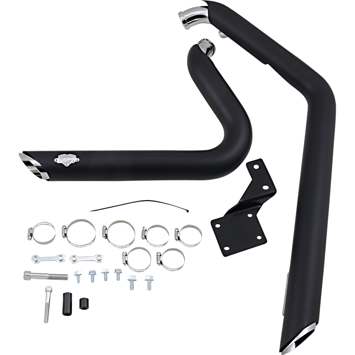 VANCE & HINES Shortshots Staggered Exhaust System Matte Black Ceramic 47221