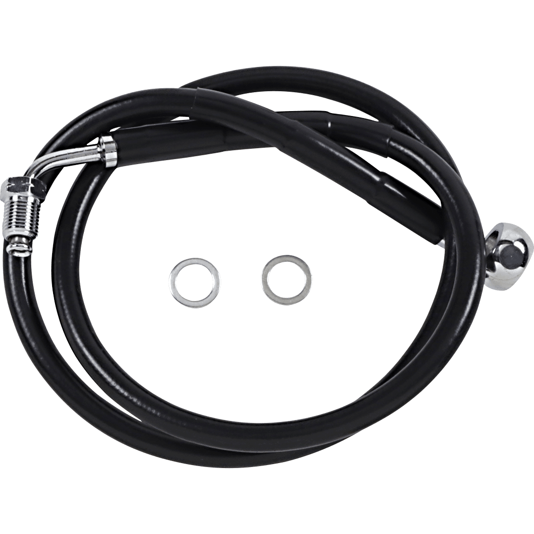 DRAG SPECIALTIES Brake Line +10" Black '18-'21 Softail