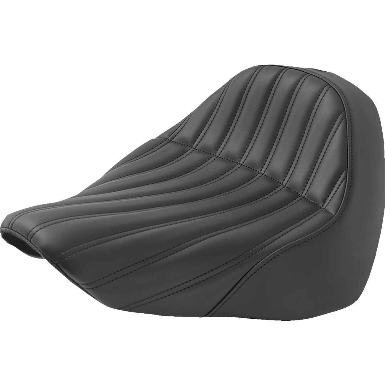 SADDLEMEN Knuckle Solo Seat Ribbed Black FL/FX '18-'23 818270023