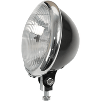 EMGO 5 3/4" Headlight Assembly Black/Chrome